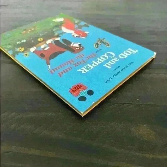 VNTG 1981 - Disney Tod and Copper from the Fox and the Hound - Hard Cover Book - Picture 8 of 10